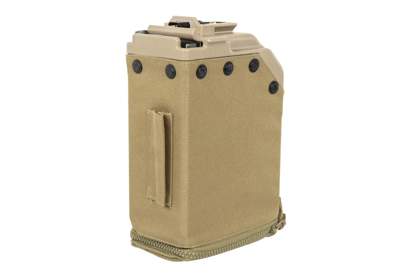 Magazynek pudełkowy ASG VFC do replik MK48 MOD1 elektryczny - Flat Dark Earth