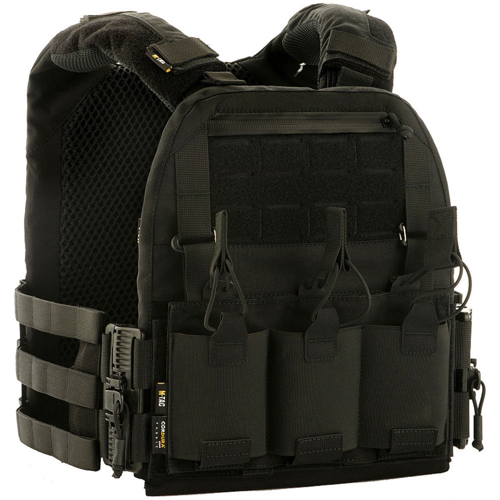 Kamizelka taktyczna typu Plate Carrier M-Tac Cuirass QRS Black - na płyty rozmiar S/M