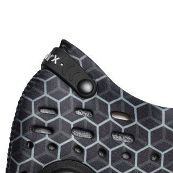 Maska antysmogowa Broyx Delta Hex Silver Black