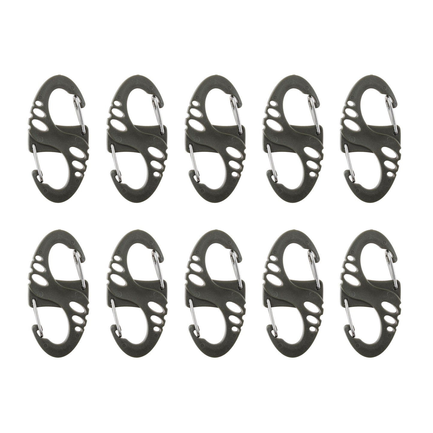 Zestaw karabińczyków Mil-Tec S-Hook Olive - 10 szt.