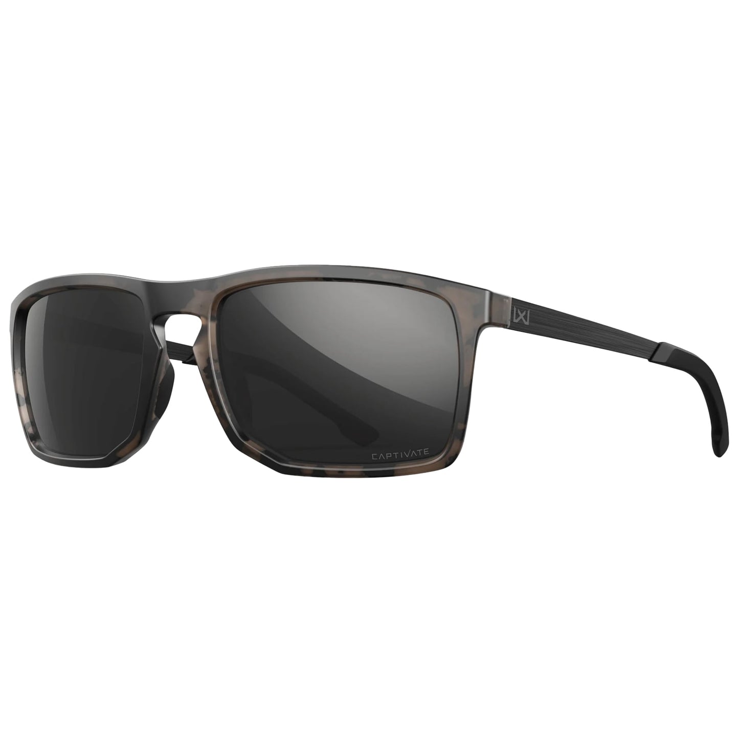 Okulary taktyczne Wiley X Axe - Captivate Polarized Black Mirror/Matte Tortoise Brown