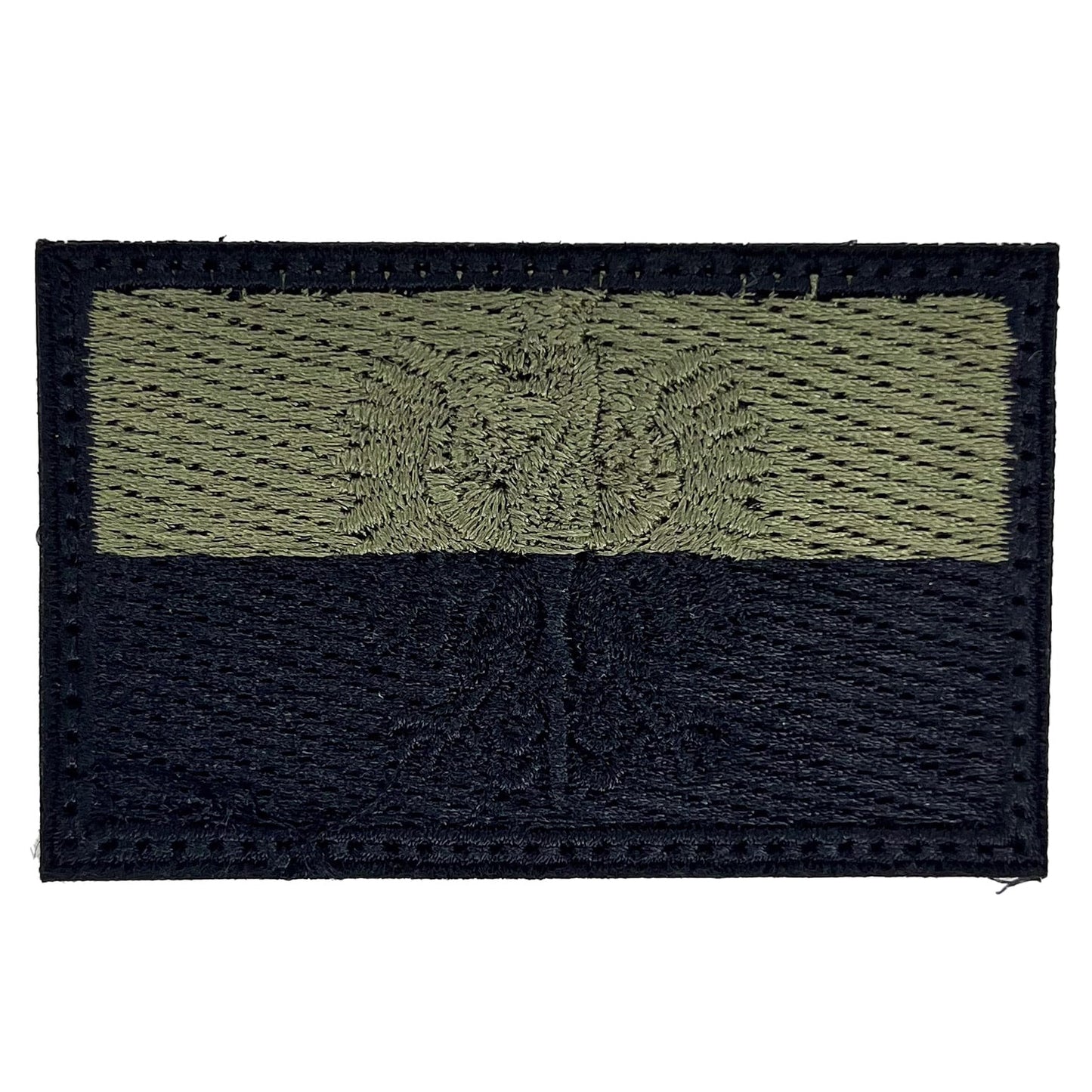 Naszywka Flaga Polski z Orłem 68 x 44 mm - Green