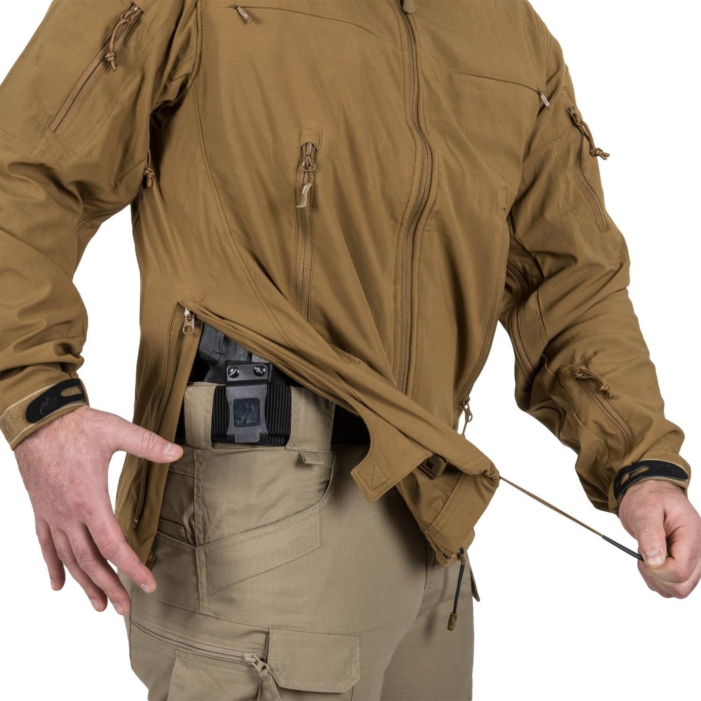 Kurtka Helikon Cougar Softshell Windblocker QSA HID - Coyote