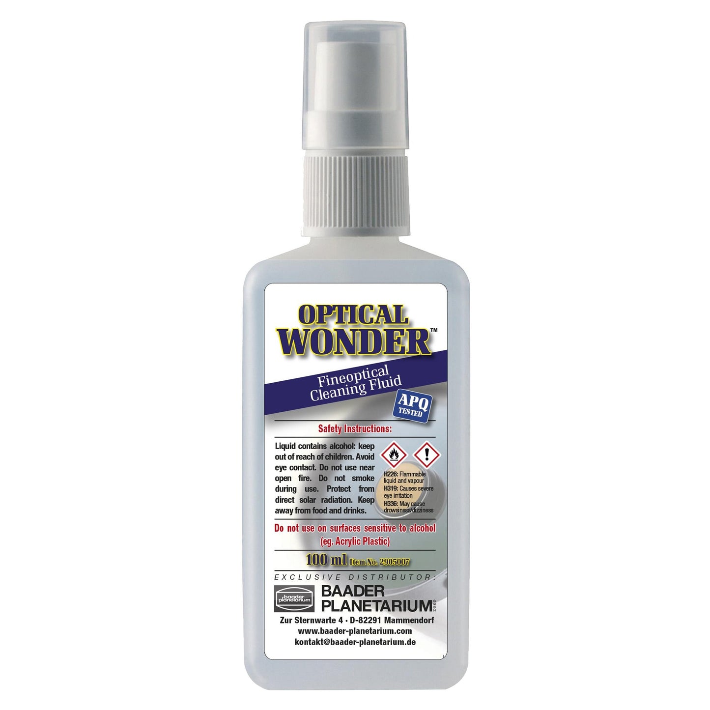 Płyn do czyszczenia optyki Baader Planetarium Optical Wonder 100 ml