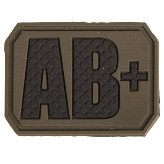 Emblemat Mil-Tec z grupą krwi AB+ olive