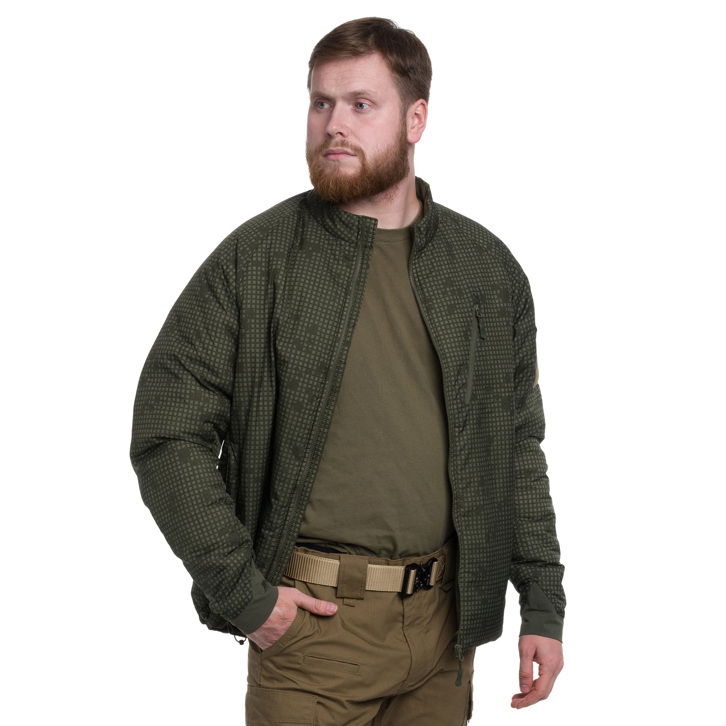 Kurtka Helikon Wolfhound Climashield Apex - Desert Night Camo