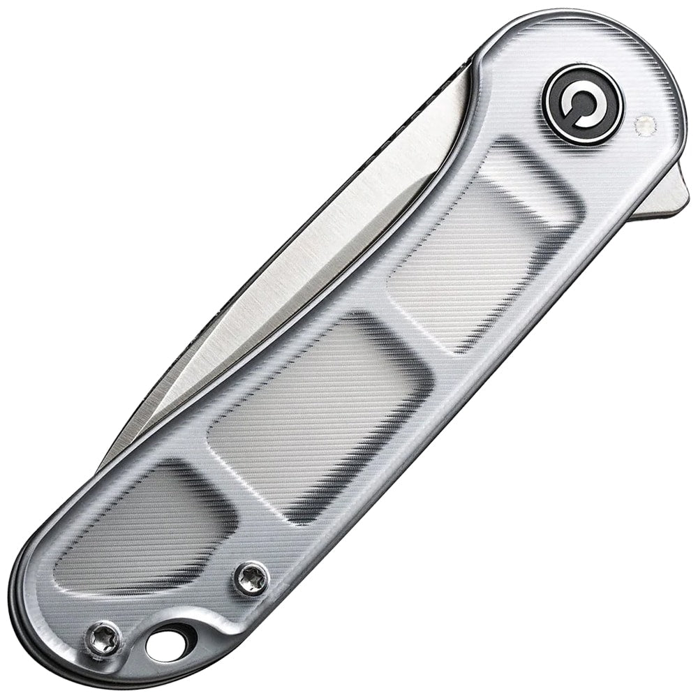 Nóż składany Civivi D2 Elementum Flipper C907A-7 - Satin/Polished Clear Lexan
