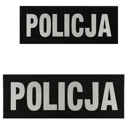 Emblemat Holdtheline Czarny "Policja" - 2 szt.