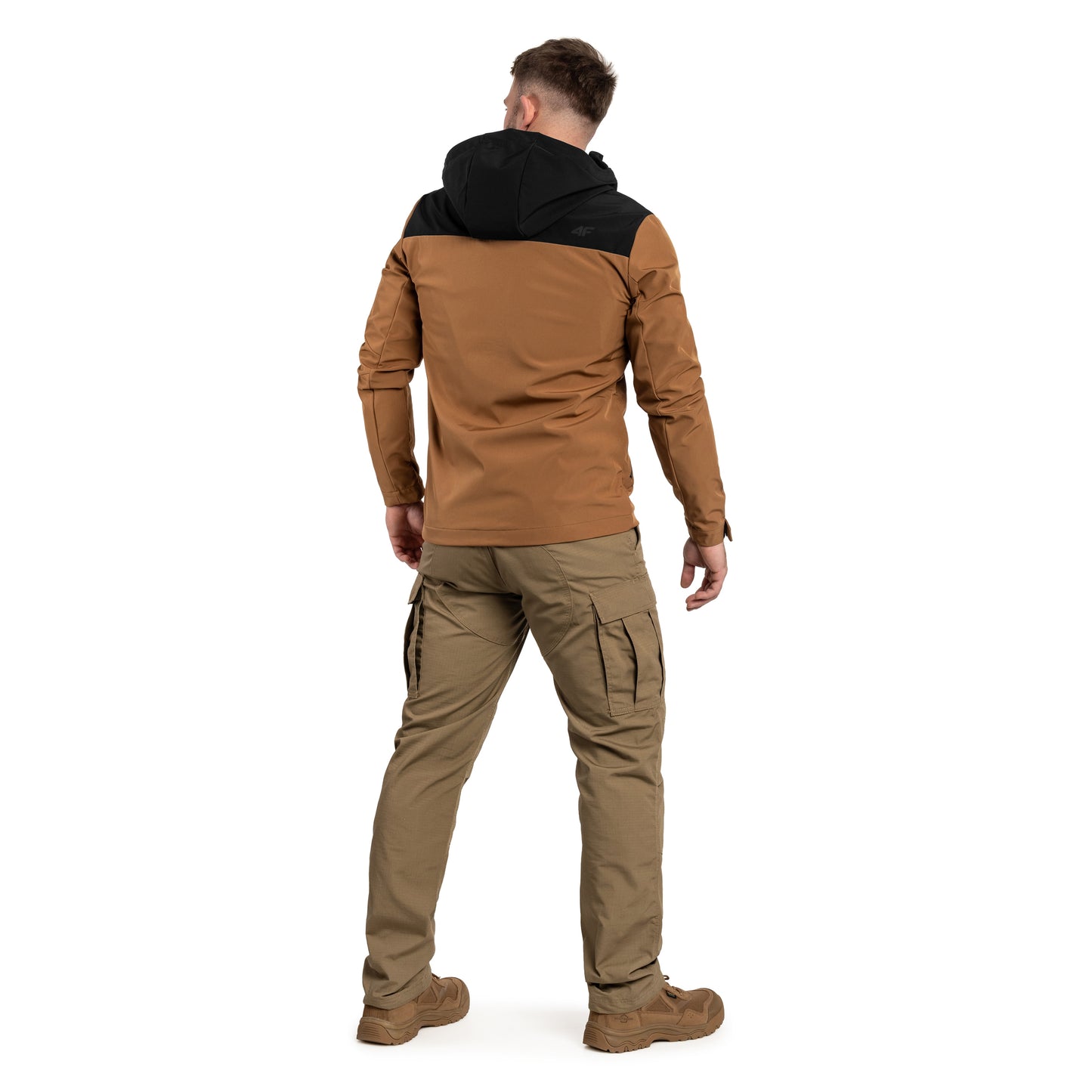 Kurtka 4F Softshell TSOFM155 - Brązowa