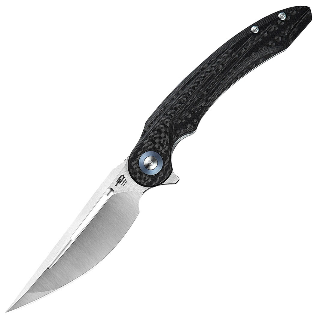 Nóż składany Bestech Knives Irida Carbon Fiber/G10 - Black