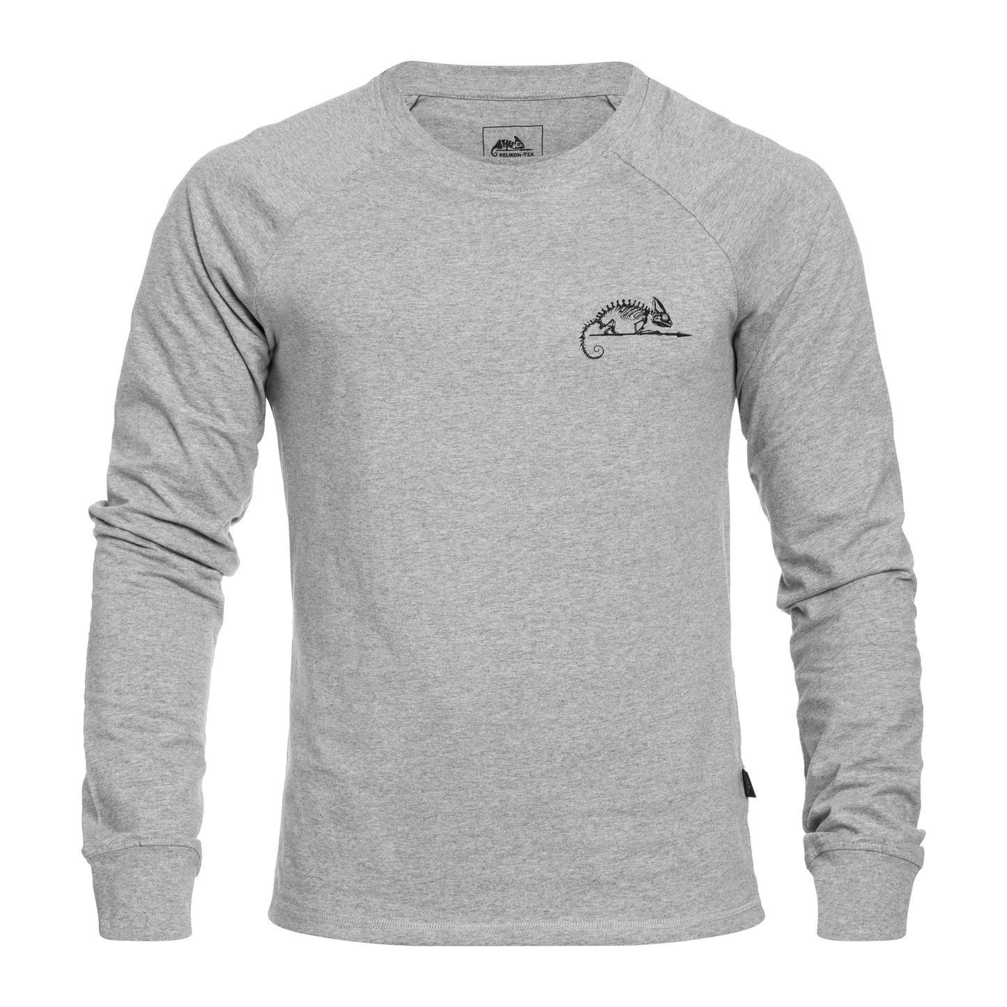 Koszulka Helikon Long Sleeve Logo - Grey Melange