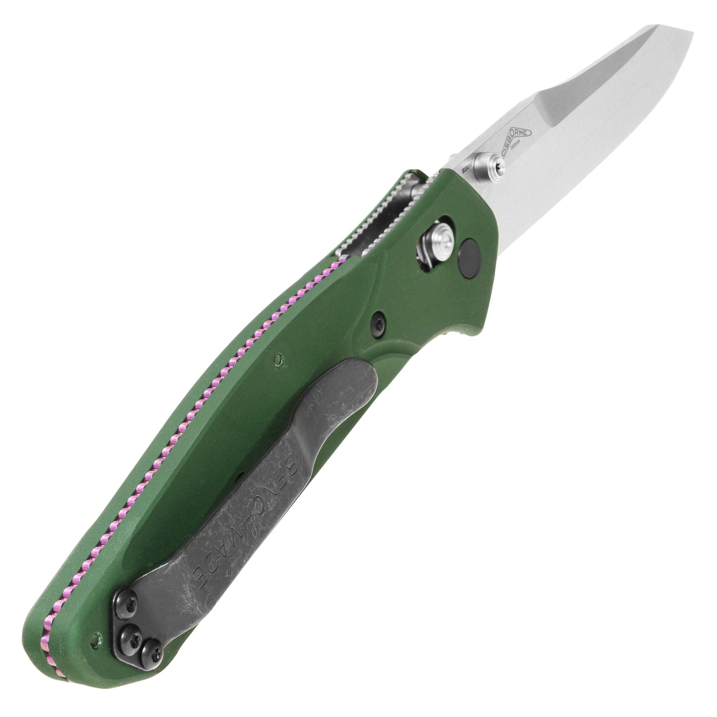 Nóż składany Benchmade Osborne CPM-S30V - Green Aluminium