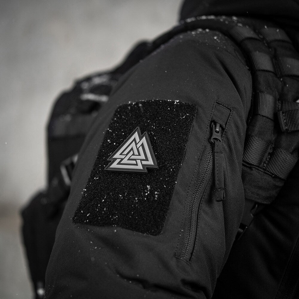 Naszywka M-Tac Valknut PVC Black/Grey
