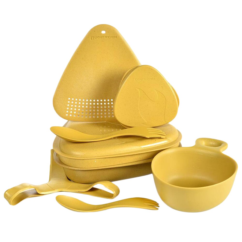 Zestaw turystyczny Light MY Fire Outdoor MealKit Bio - Musty Yellow