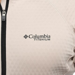 Polar Columbia Crystal Leaf Omni-Heat Helix Technical Half Zip Fleece - Dark Stone/Black