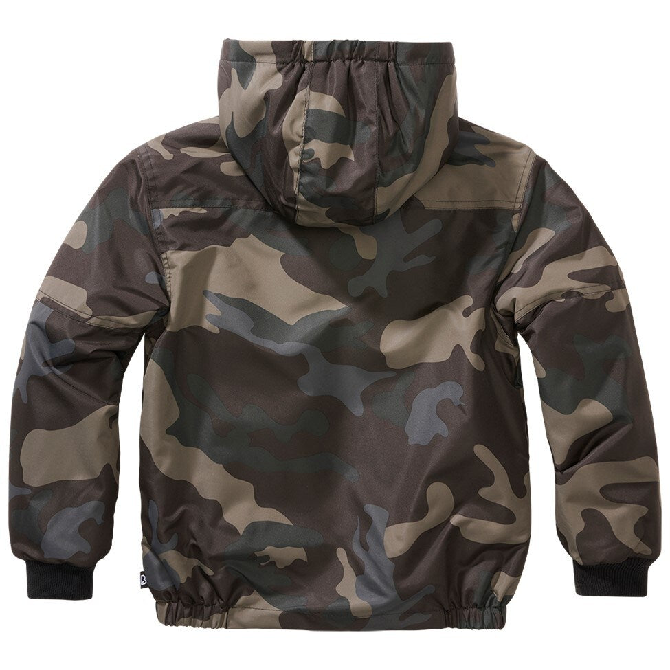 Kurtka dziecięca Brandit Windbreaker Frontzip - Dark Camo