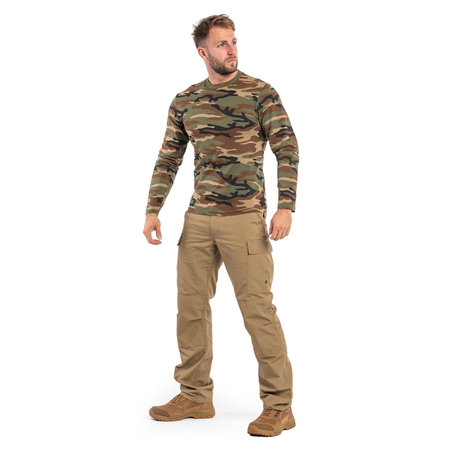 Koszulka Mil-Tec Longsleeve - Woodland