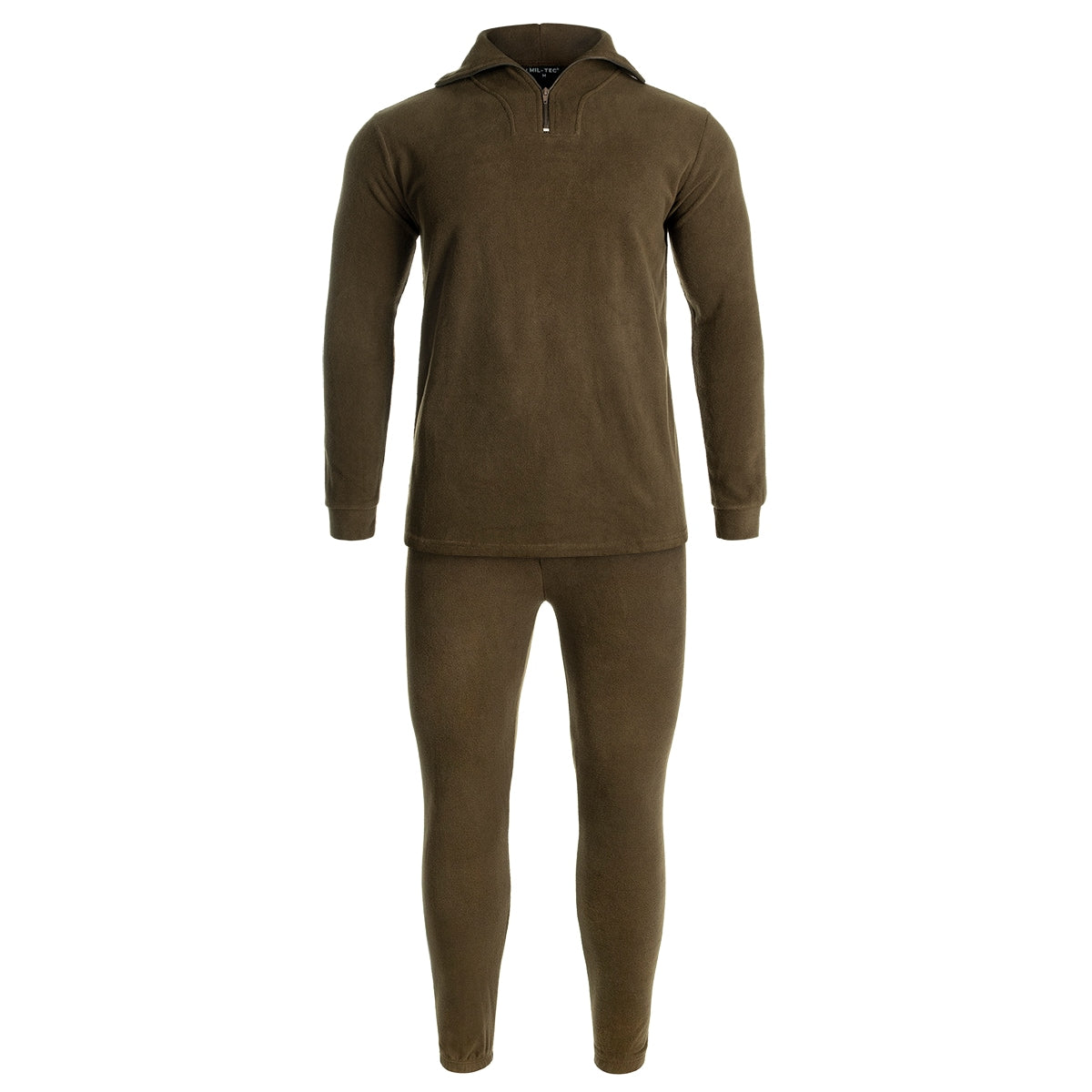 Bielizna polarowa Mil-Tec z zamkiem Olive - komplet