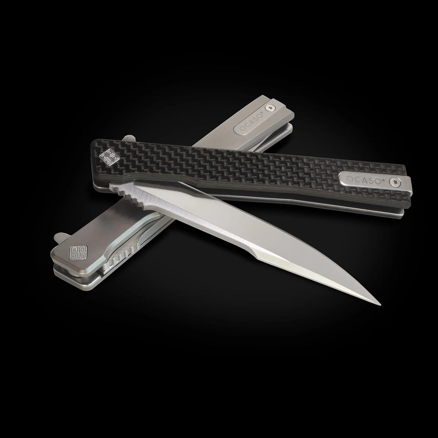 Nóż składany Ocaso Solstice Harpoon Carbon Fiber - Satin