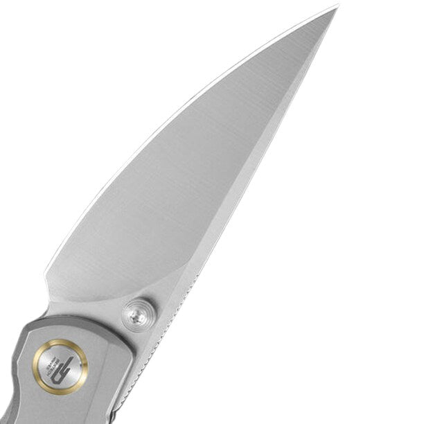 Nóż składany Bestech Knives Lito - Satin/Titanium Natural Canvas Micarta