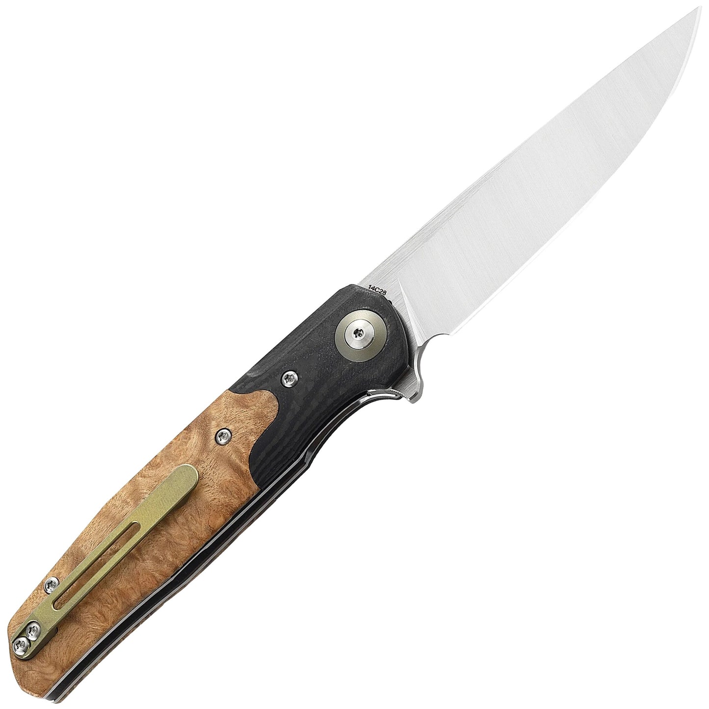Nóż składany Bestech Knives Ascot - Wood/Satin Blade