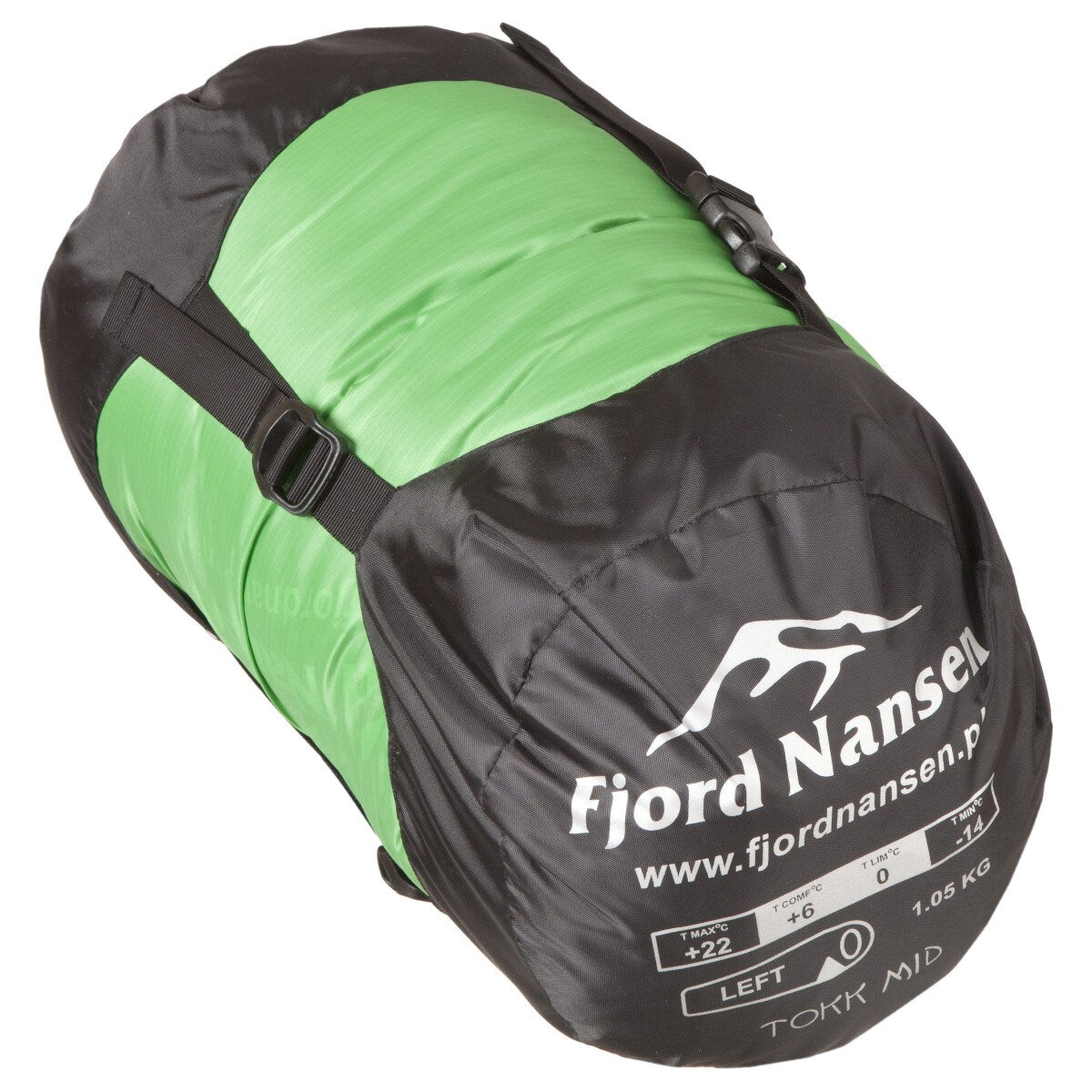 Śpiwór Fjord Nansen Tokk XL Emerald 1250 g - lewy