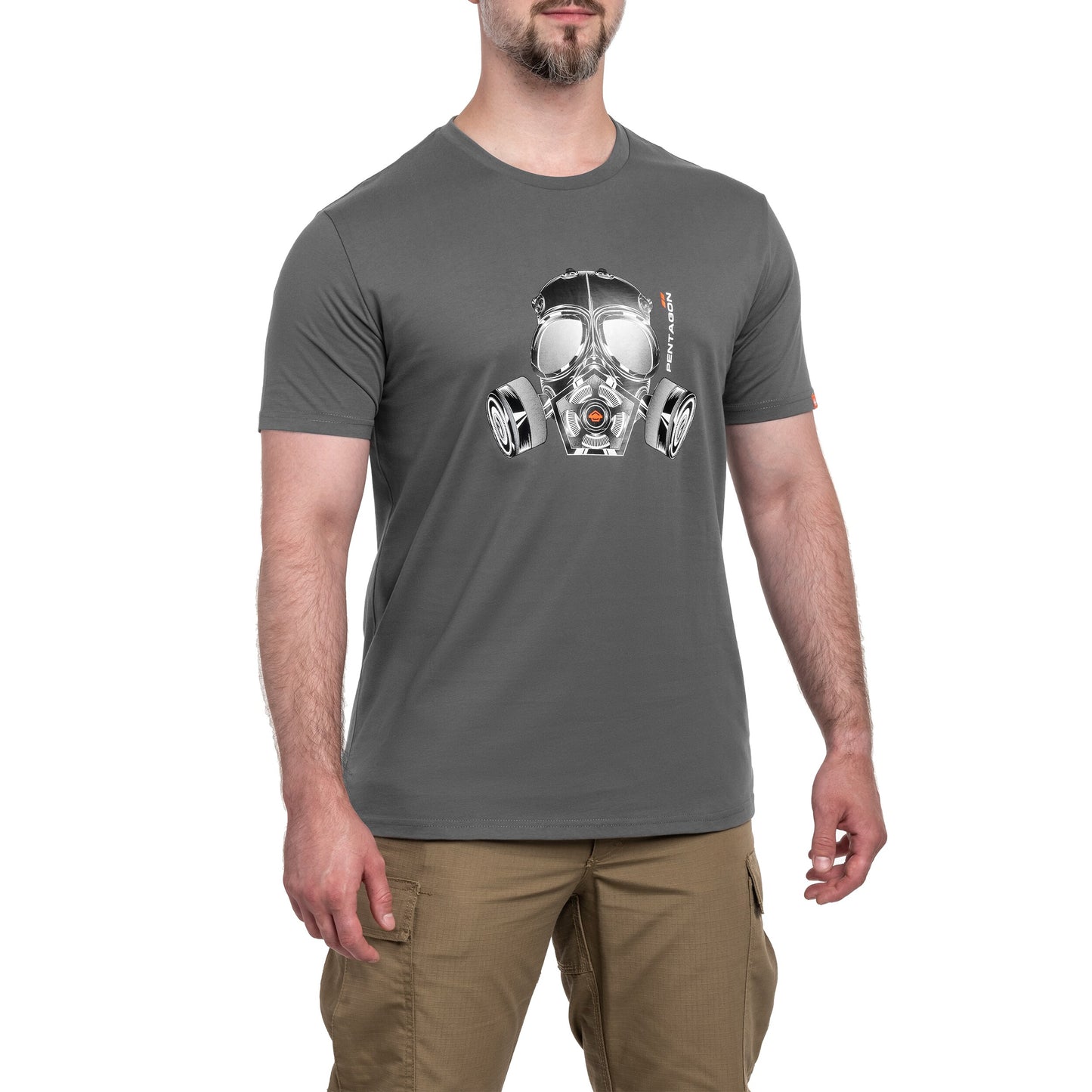 Koszulka T-Shirt Pentagon "Gas-Mask" - Wolf Grey