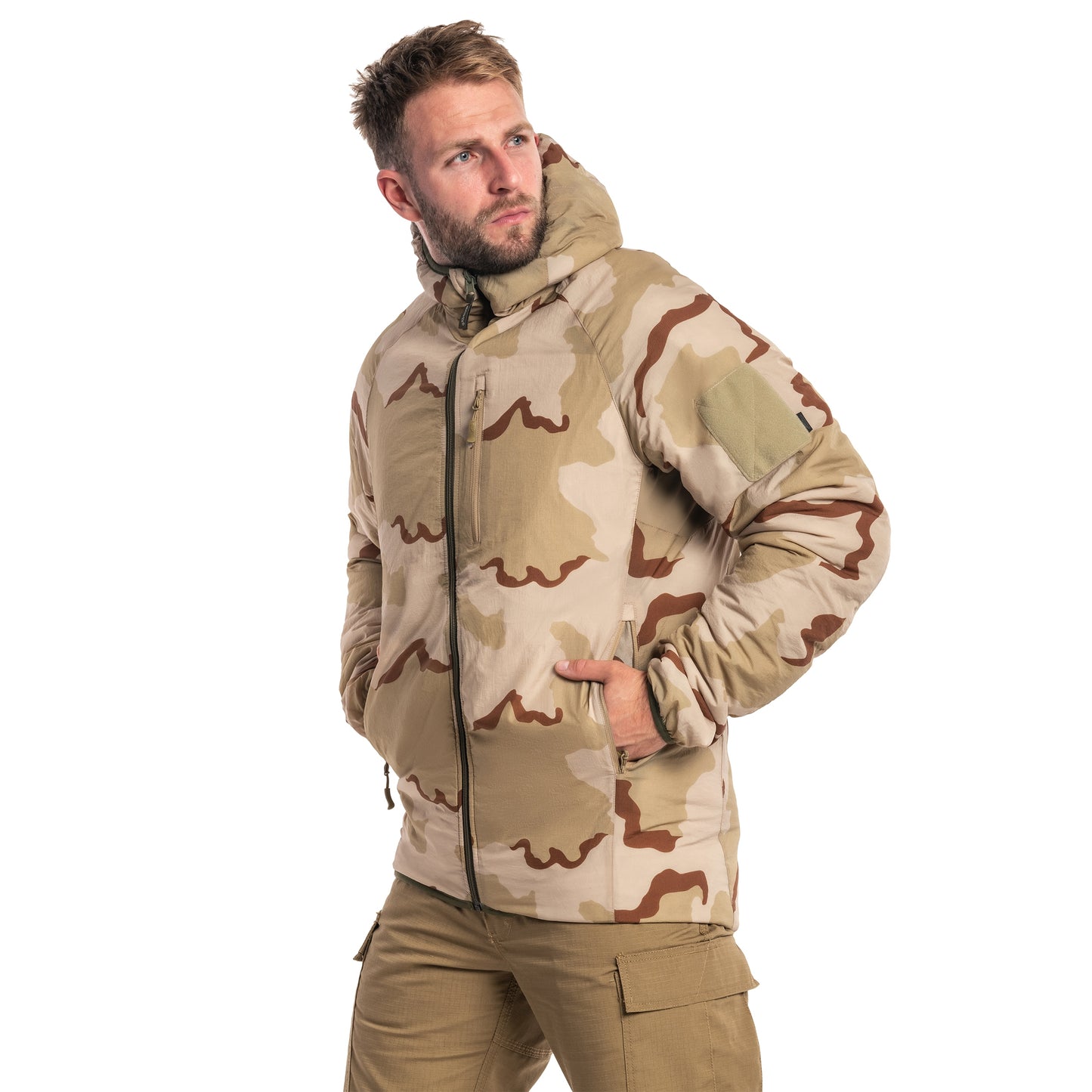 Kurtka dwustronna Helikon Wolfhound Hoodie - Desert Night Camo/US Desert
