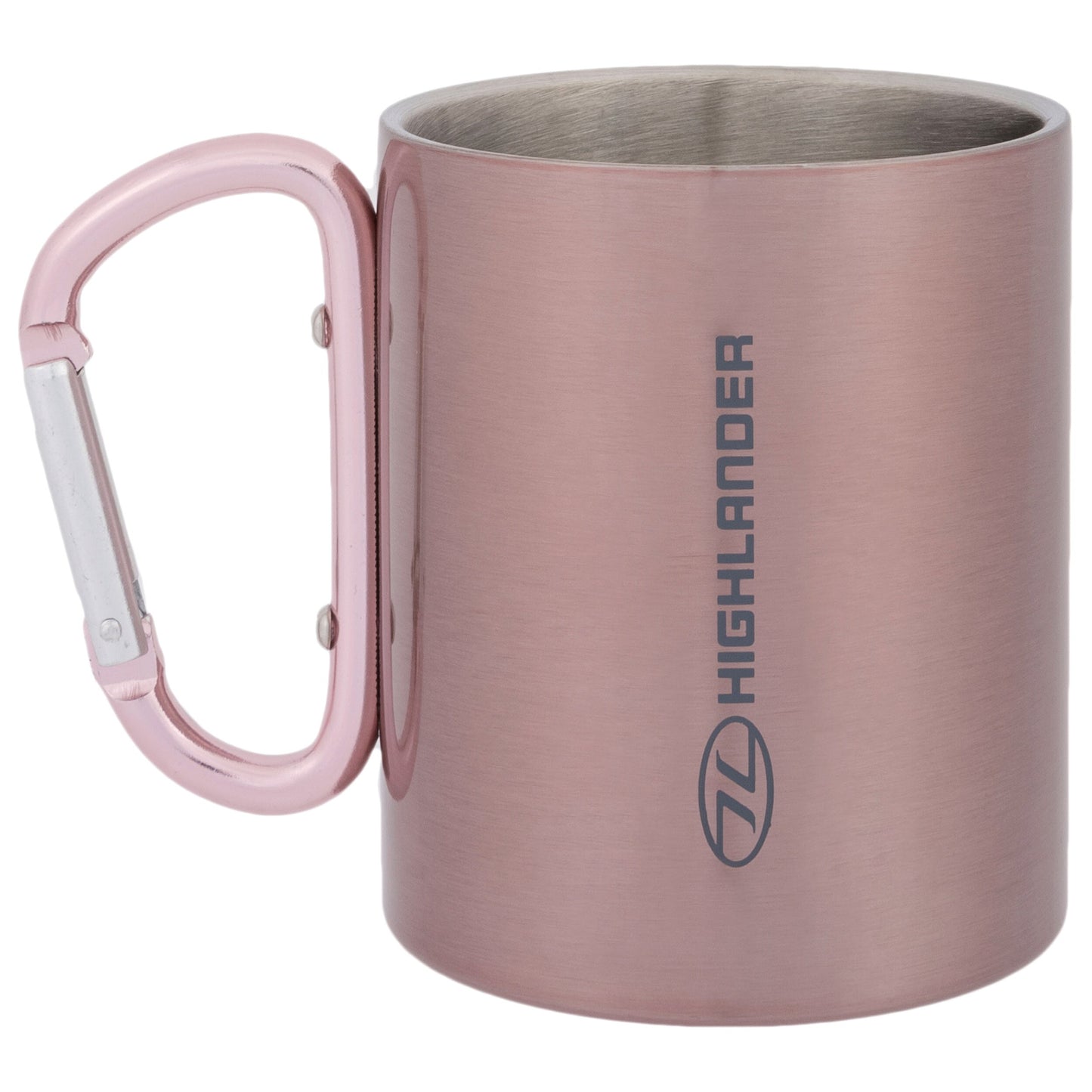 Kubek termiczny Highlander Outdoor z karabińczykiem 300 ml - Pink