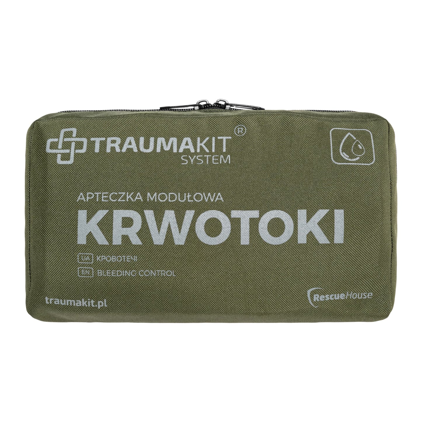Apteczka modułowa AedMax Trauma Kit K Zielona - Krwotoki