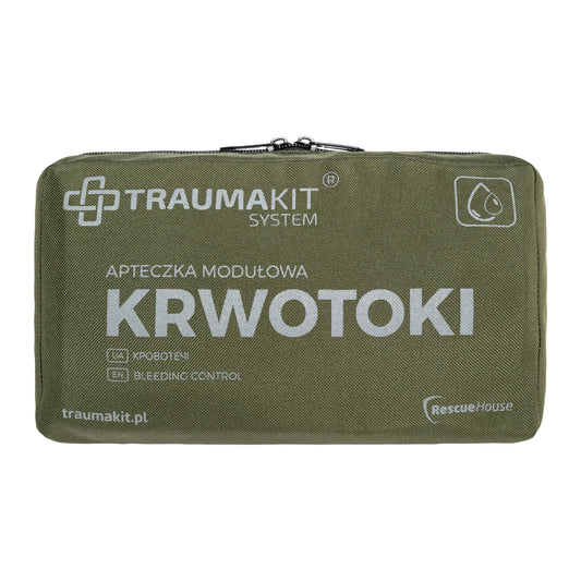 Apteczka modułowa AedMax Trauma Kit K Zielona - Krwotoki