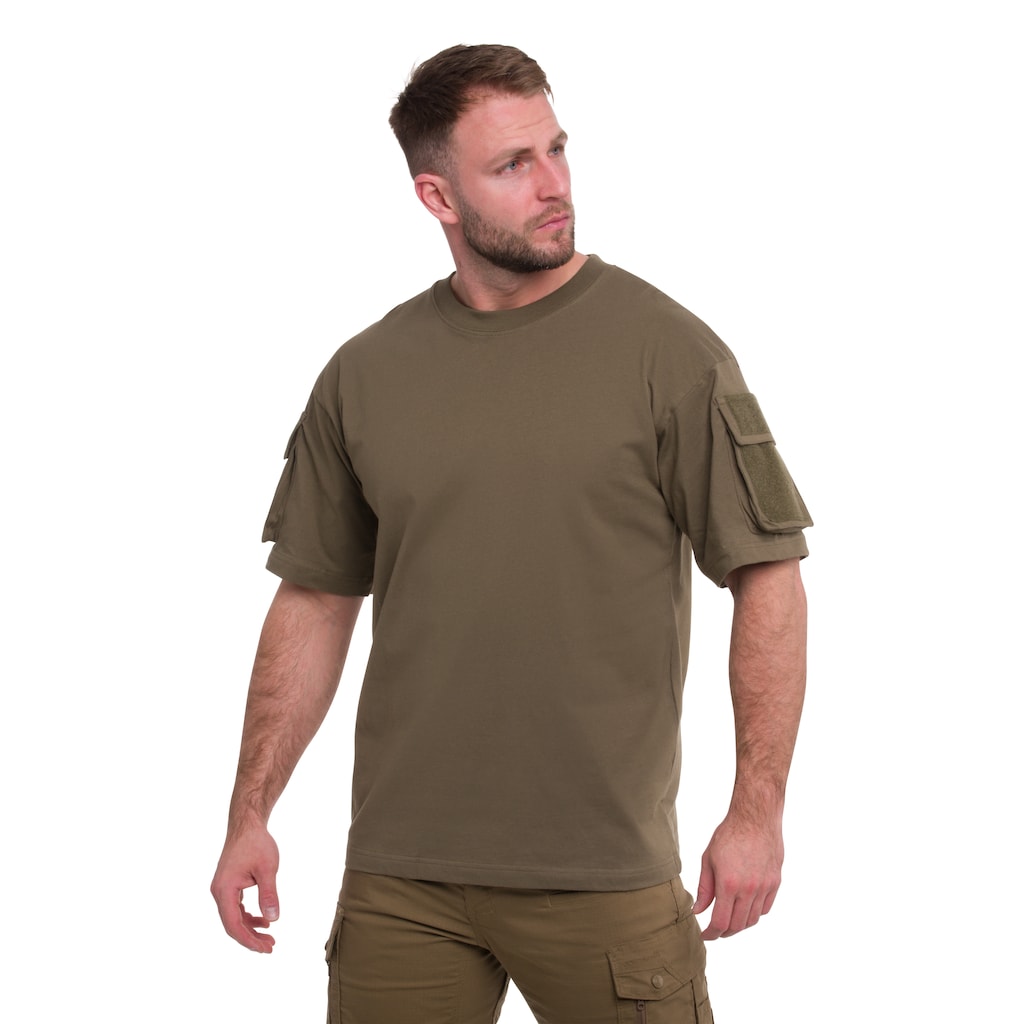 Koszulka T-shirt MFH z kieszeniami - OD Green