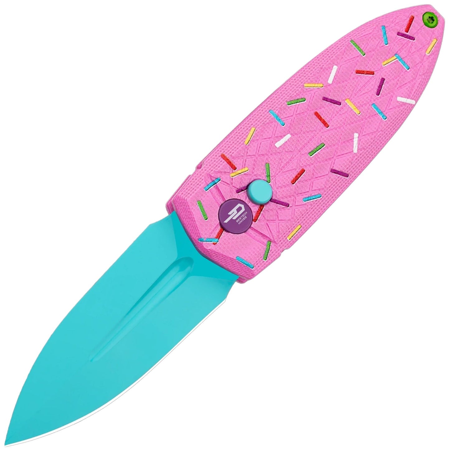 Nóż składany Bestech Knives QUQU G10 - Pink Sprinkle