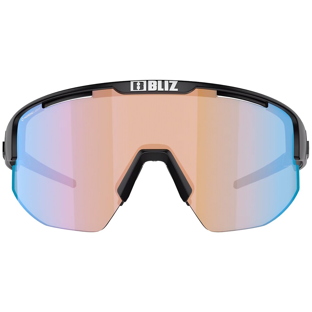 Okulary przeciwsłoneczne Bliz Matrix Small Nano Optics - Black/Coral Orange Blue