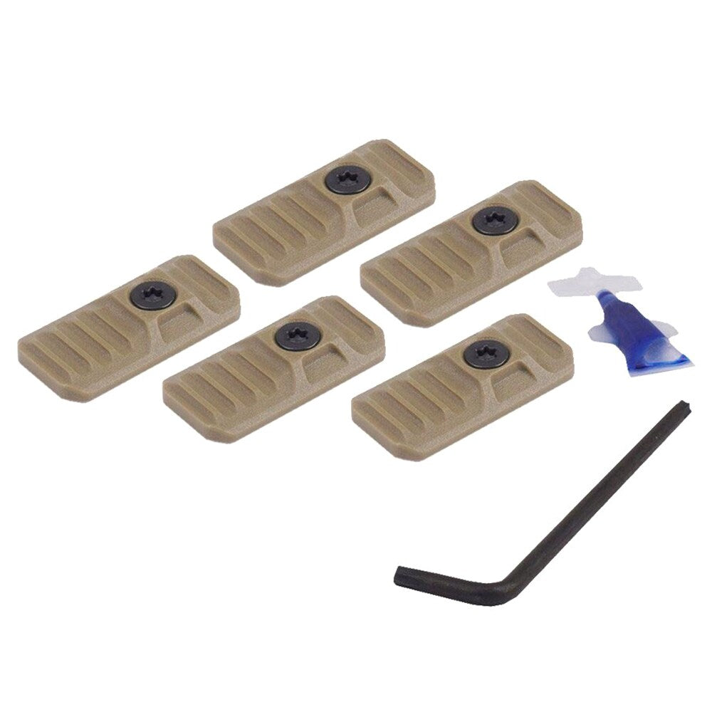 Osłony szyny M-LOK Strike Industries LINK Cover M-LOK/KeyMod Rails 5 szt. - Flat Dark Earth
