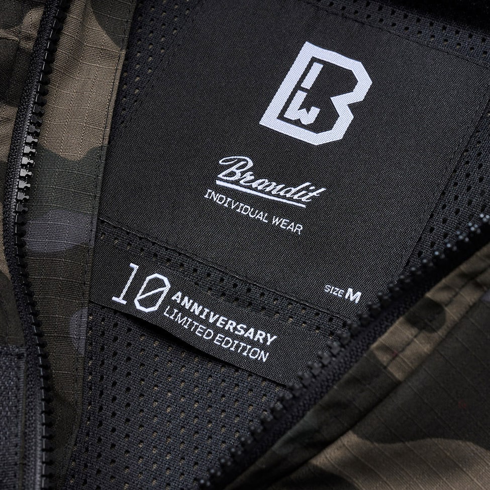 Kurtka Brandit Summer Windbreaker Frontzip Ripstop - Dark Camo