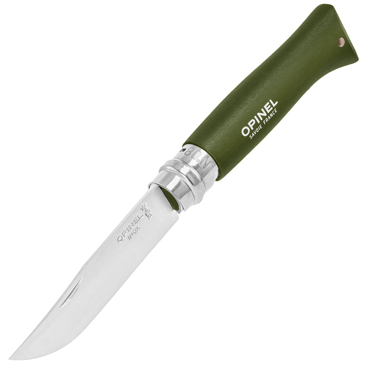 Nóż składany Opinel No.8 Colorama Inox - Khaki