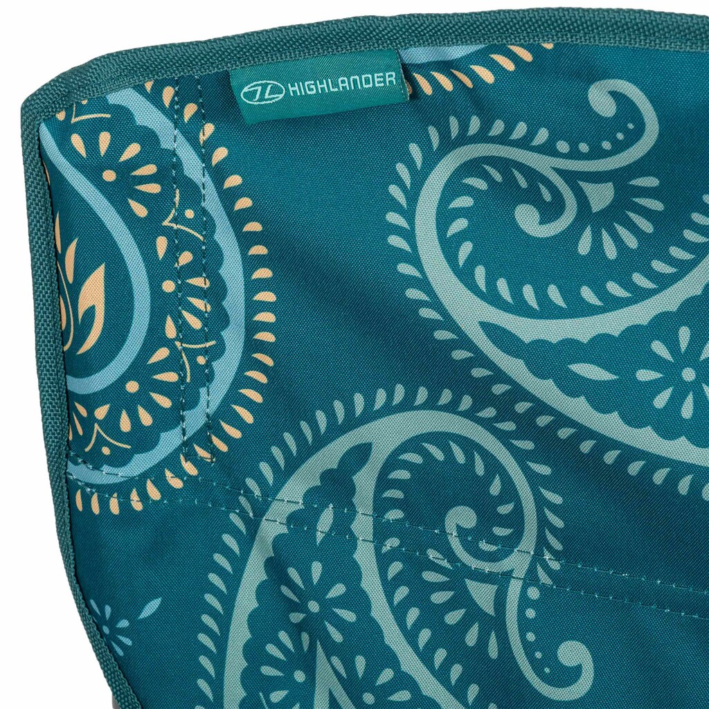 Krzesło turystyczne Highlander Outdoor Stirling - Paisley Print Teal
