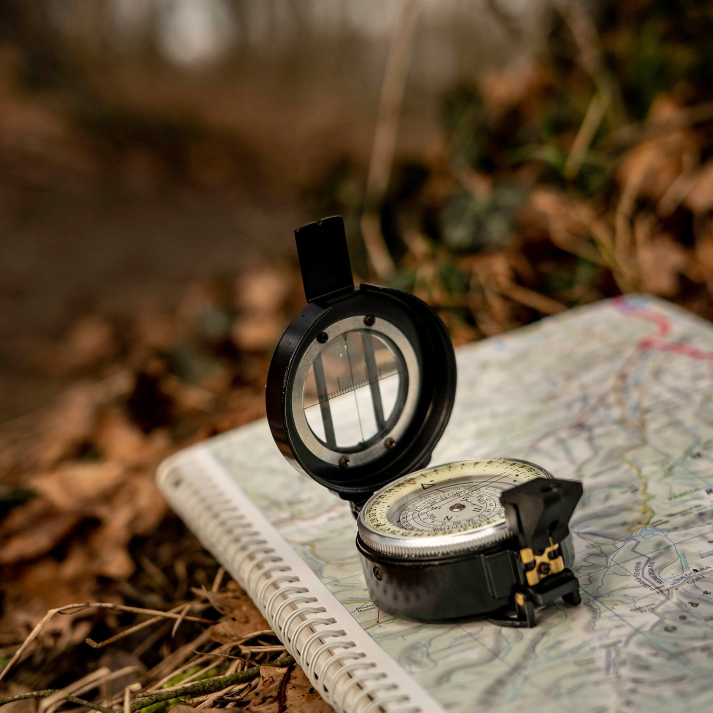Busola Mil-Tec British Metal Lensatic Compass