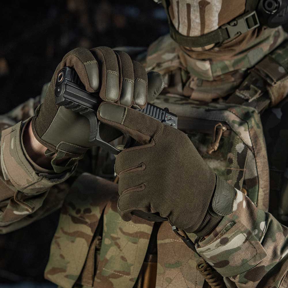 Rękawice taktyczne M-Tac Police - Olive