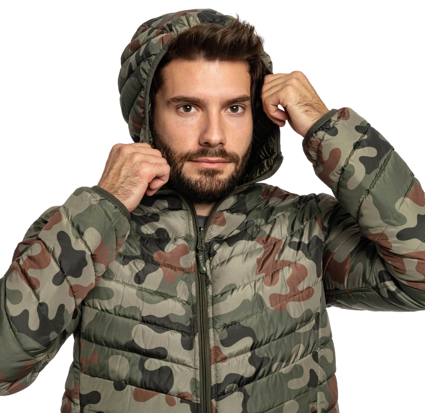 Kurtka puchowa dwustronna Texar Reverse - Olive/wz.93 Pantera PL Woodland