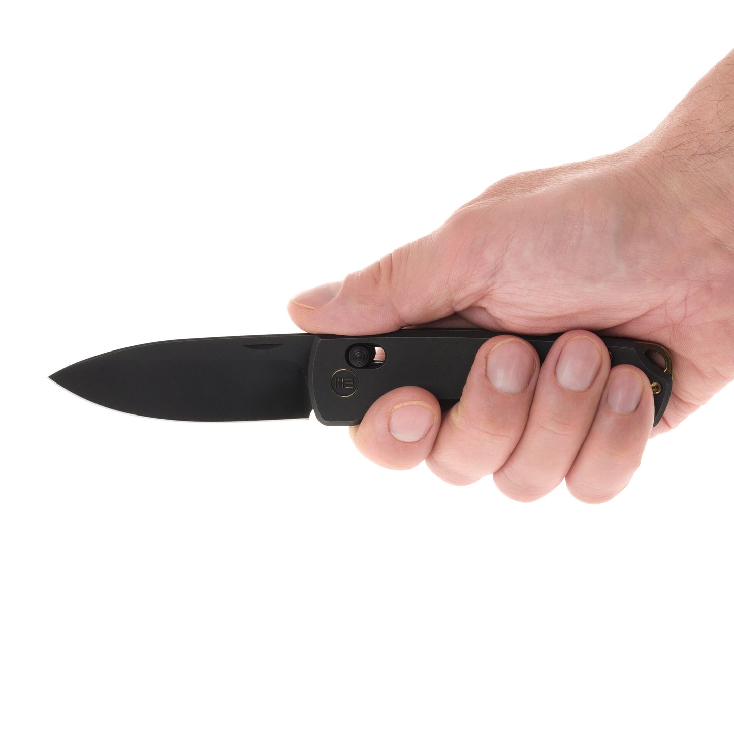 Nóż składany WE Knife Nightblade Black Titanium Stonewashed - Black