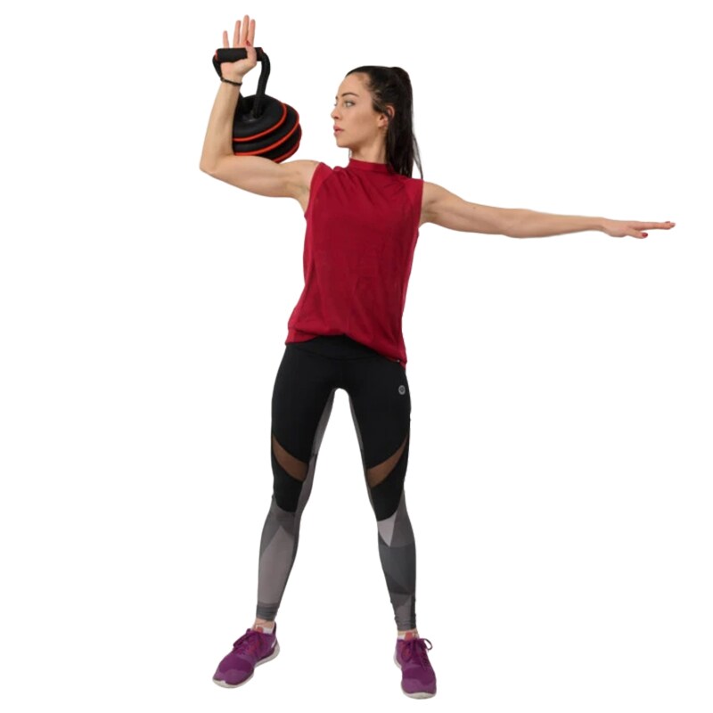 Kettlebell HMS miękki z regulacją obciążenia KRM20