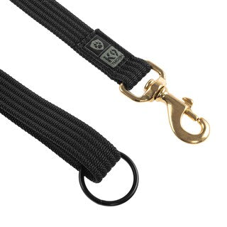Smycz K9 Thorn z D-ringiem Black - 200 cm