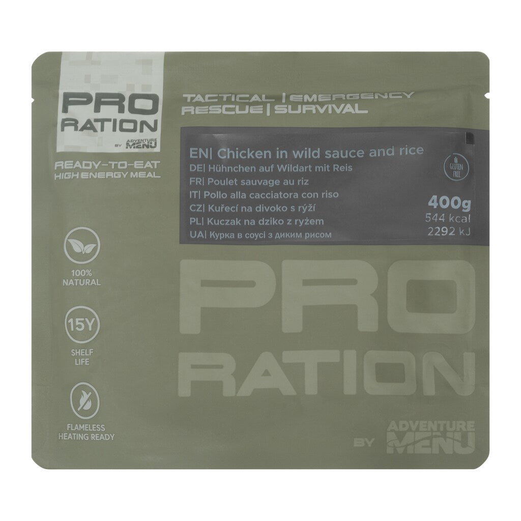 Danie gotowe Pro Ration Kurczak na dziko z ryżem 400 g