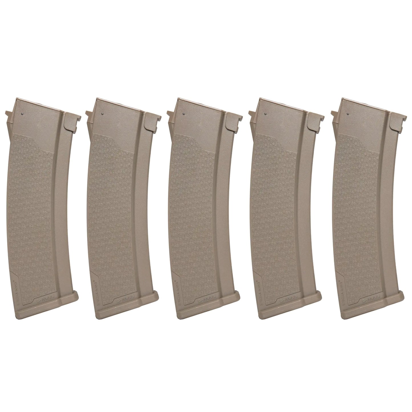 Zestaw 5 magazynków ASG Specna Arms Mid-cap S-Mag do serii J - Tan