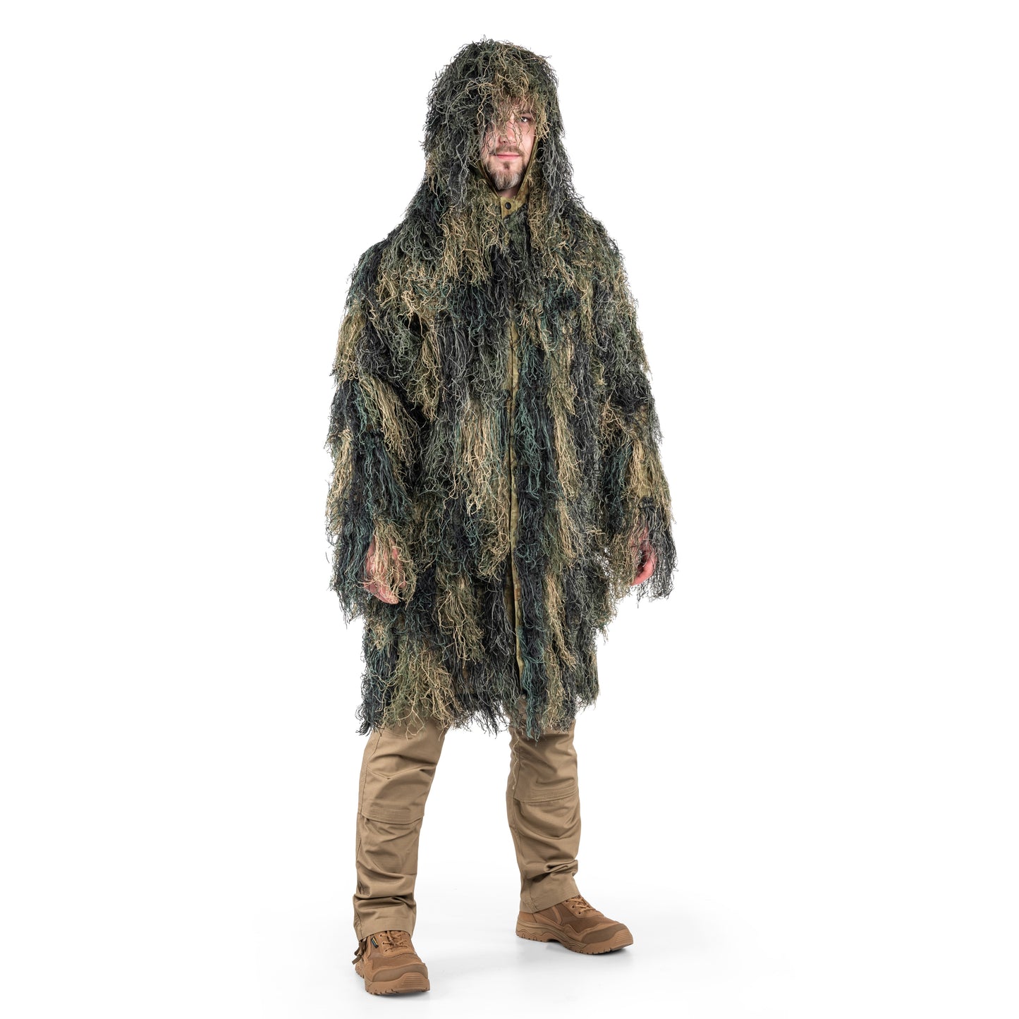 Strój maskujący Mil-Tec Parka Ghillie Anti Fire Pro - Woodland