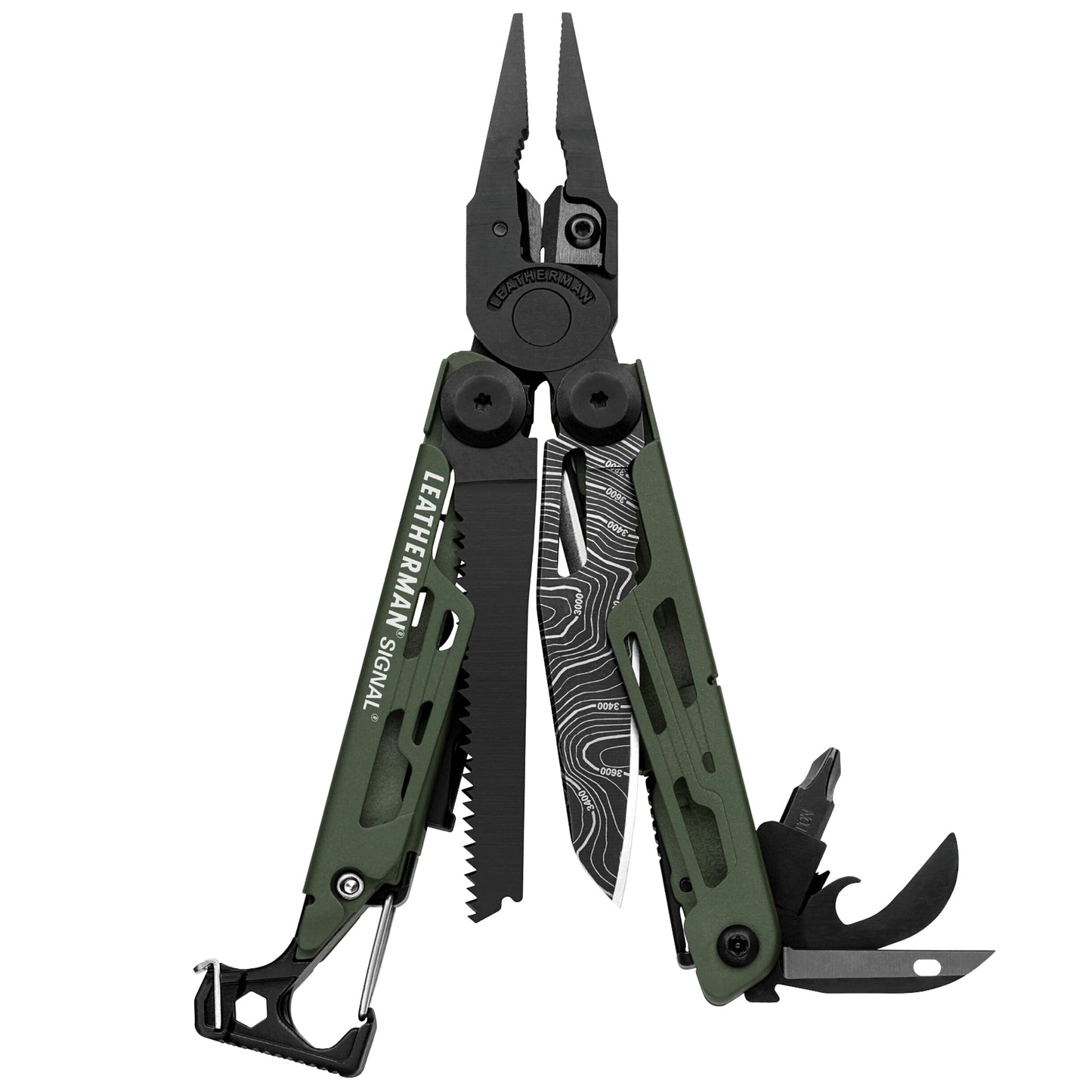 Multitool Leatherman Signal Green Topo z kaburą - limitowana wersja