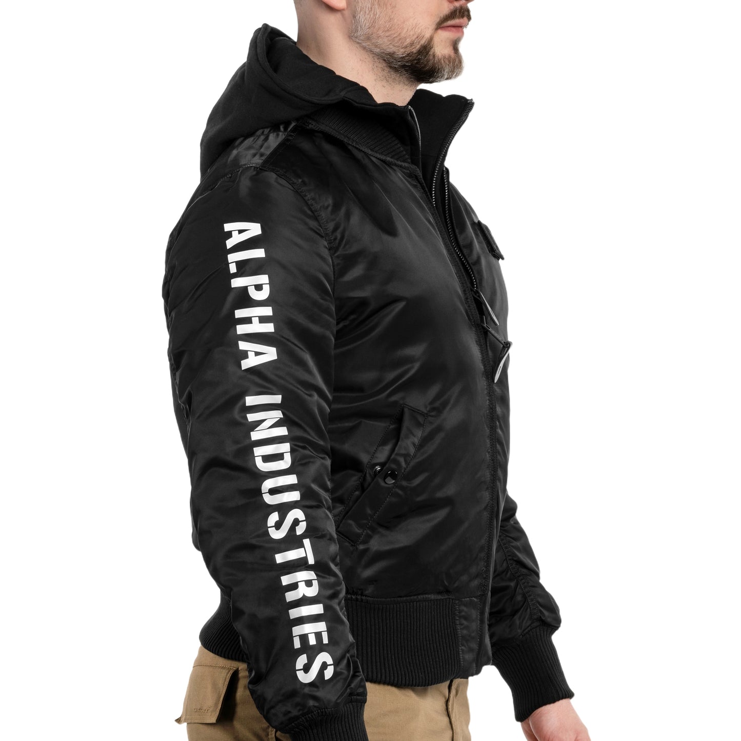 Kurtka Alpha Industries MA-1 D-Tec SE - Black/Reflective