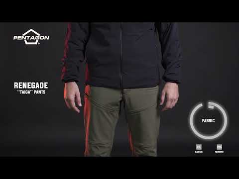 Spodnie Pentagon Renegade Taiga Black - wodoodporne